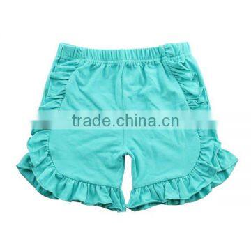 2017 New Summer Kids Children Toddler Cotton Girls Wholesale Cheap Soild Striped Icing Ruffle Shorts photo-5