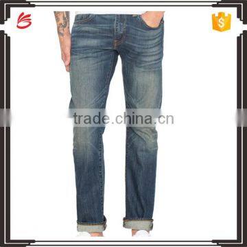 Plain washed denim men's jeans pants new fashion bulk wholesae jeans