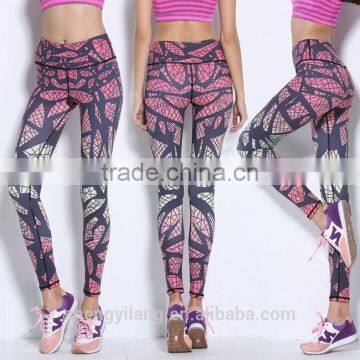 Womens Sublimation Printing Fitness Yoga Wear Pants photo-4