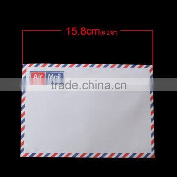 50PCs White Alphabet "Air Mail" Pattern Rectangle Paper Envelopes photo-2