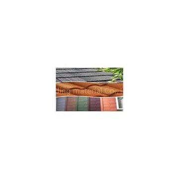 Arc / Classic Rainbow Lightweight Metal Roofing Tiles / Stone Coated Steel Roof Tile