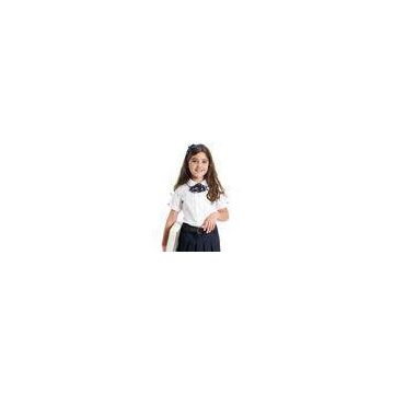 White summer 100 cotton school uniform girls blouse T Shirt