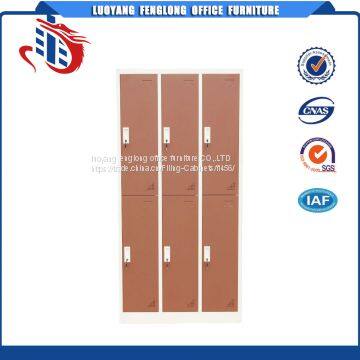 Steel 6 Doors Clothes Storage Cabinet Lockers with Cyber Lock