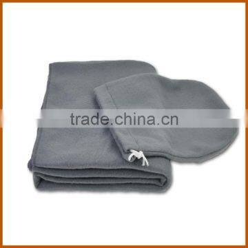 Polyester Anti-pilling Polar Fleece Airline Blanket For Gift