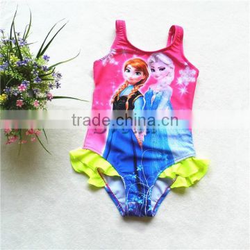 Best selling frozen kids swimming suit Frozen swimwear for Girls bathing suit wholesale price