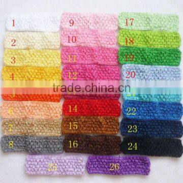 Baby Hair band Crochet Headbands Children Hair bands Kids Accessories 26 color in stock