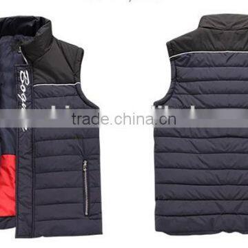 2016 Black Water Repellent Quilted Mens Gilet