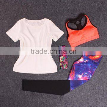 2017 Yoga Pants Sets And Sports Bra 4 Pieces Sports Wear