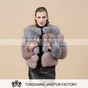 High quality new fashion design soft fur coat warm winter jacket women overcoat