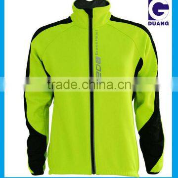 Reflective Windbreaker Men Biker Jacket With Polar Fleece