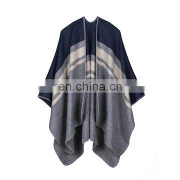 Ms. Bar Europe Cashmere Shawl Reversible Long Cloak