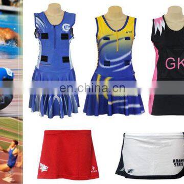 OEM netball jersey,sublimated netball uniforms,custom new design netball dresses