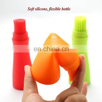 Reusable non-toxic silicone brush flexible oil bottle jar