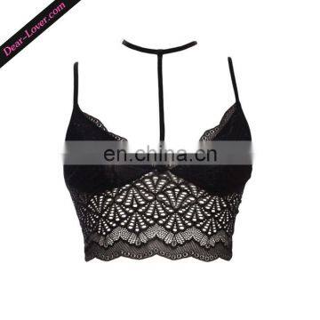 Lady New Fasihonable Black Lace Bralette Bras photo-4