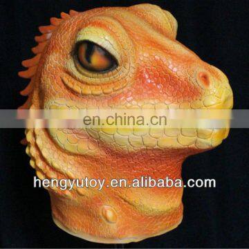 2014 Adult Vintage Full Head Latex lizard Costume & cro Latex Props lizard Mask for Christmas