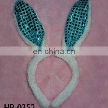 big ear rabbit paillette easter day headband