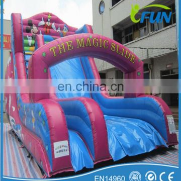 cartoon inflatable slide with arch inflatable slides for kids