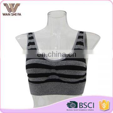 Nylon high quality fashion style u shape adult new sport bra