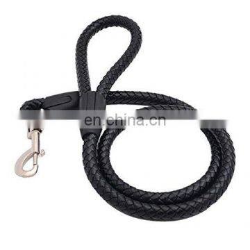Braided wholesale leather collar and leash for Pets