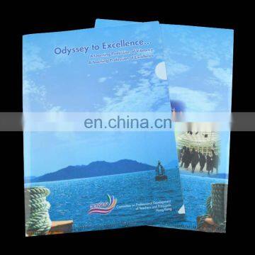 UV printed plastic promotional pp file folder