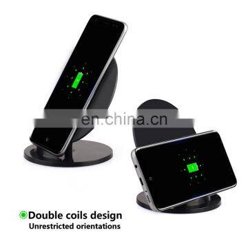 powerful long distance bluetooth qi wireless fast charger foldable charge stand for mobile phone