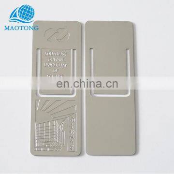 2017 China manufacturer cheap custom metal stainless steel bookmarks