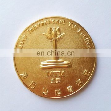 Gifts double side fake gold plated coins