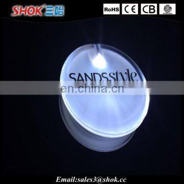 Ideas For Mini Company Gadget Led Magnetic Glowing arylic Badges