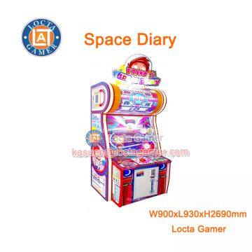 China Zhongshan Locta redemption amusement park equipment funny play Space Diary indoor, coin operated, gift machine