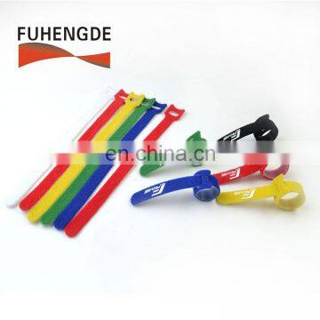 Logo Printing Custom Hook and Loop Straps Nylon Cable Ties Organizer Fastener photo-5