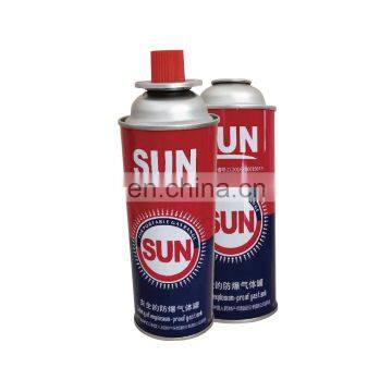 Hebei aerosol can for gas lighter butane and empty aerosol can wholesale 220g