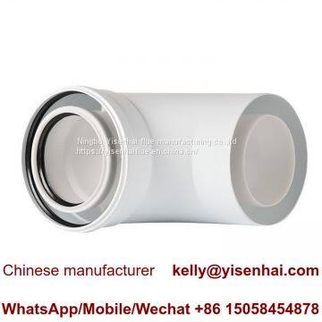 Sikor-energo Elbow/Bend/Chimney Flues/Smoke Pipe for Gas Boiler Parts 90 Degree ce 600/100mm En14471 photo-5