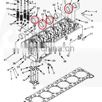 3680580 4319031+3680581+4026423 Cummins ISX QSX15 Injector Camshaft Bushing