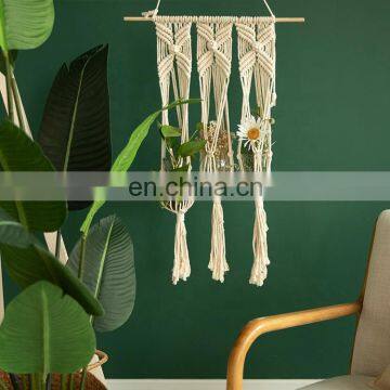Cotton Rope Macrame Flower Pot Holder Indoor Outdoor Hanging Planter Basket photo-5