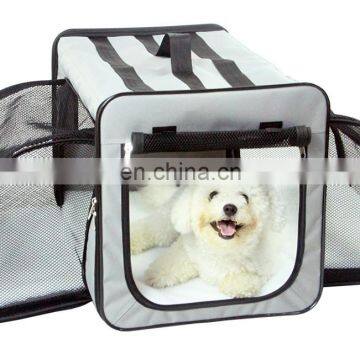 Waterproof Pet Dog Travel Cage With Roll Up Window Waterproof Pet Carrier for Dog Cage