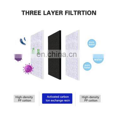 Manufacturer Wholesale Automatic Battery Filter Drinking LED Round Cat Water Fountain photo-6