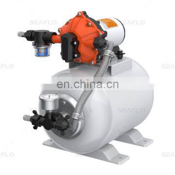 SEAFLO DC 8L Accumulator Pressure Boost System High Flow Water Booster With Pump Accumulator Kit