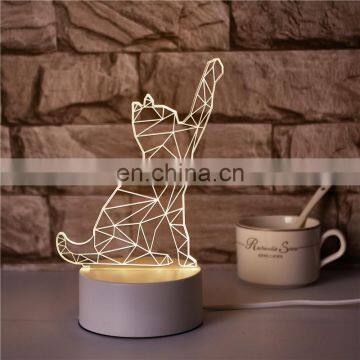 Decoration Switch Control Customized Acrylic Night Light Bedroom for Kids 3d Led Night Lamp photo-7