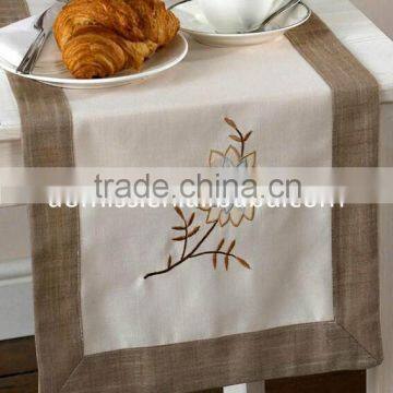 hand embroidered table runner heat-resistant table runner dining table runner