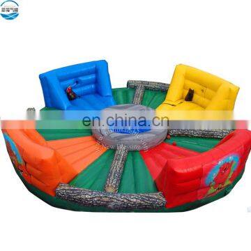 Carnival Interactive Sport Giant Bungee Cord Hippo Chow Down Inflatable Human Hungry Hippos Game photo-3