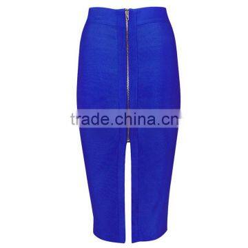 Summer Dress 2015 New Fashion Sey Women Blue Pink Midi Evening Party V Bottom Split Bandage Skirts Bandage Bodycon Women Wearing photo-2