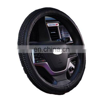 Car Steering Wheel Cover Skid proof Anti-Slip Universal ice silk Leather Car-styling Anti-Slip 38CM