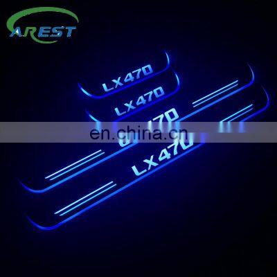 Carest LED Door Sill For LEXUS LX 470 UZJ100 1998-2007 Scuff Plate Acrylic Door Sills Car Welcome Lights Sticker Accessories