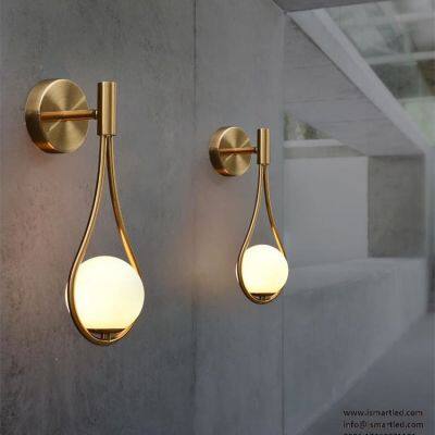 Scandinavian Design Glass Ball Indoor Decorative Led Wall Lamp photo-4