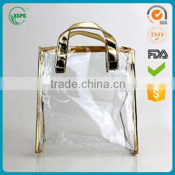 Transparent pvc makeuppacking bag for cosmetic brushes