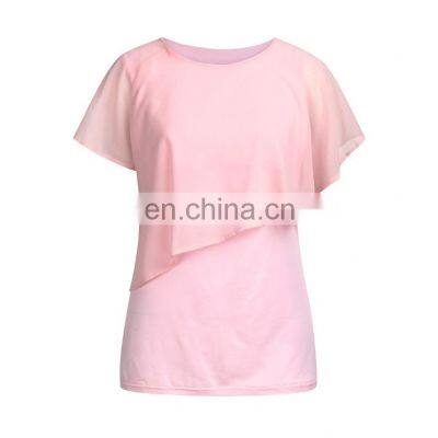 2020 New Women's Tops 2020 Top Pregnant Women's Clothing T Shirt Tops Wear Summer Europe And America Chiffon