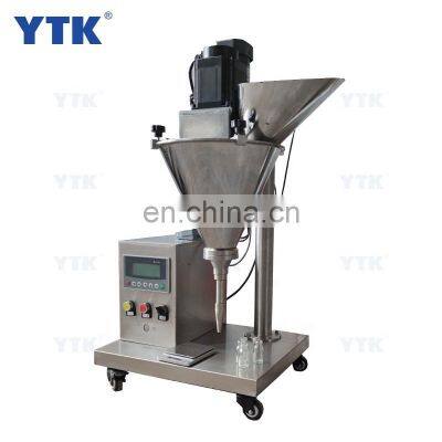 Semi Auto Desktop Salt Pouch Bottle Grain  Milk Spice Protein Coffee Powder Filling Machine