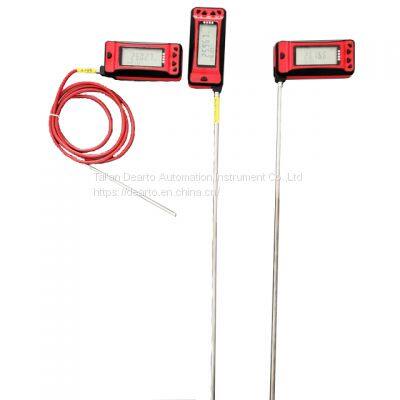 Pt100 long probe digital readout high precision thermometer with wireless communication