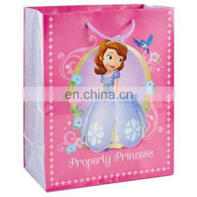 Custom Logo Designs Happy Birthdays Party Packaging Thank You Packaging Bag Manufacturer Paper Cartoon Gift Bags For Children