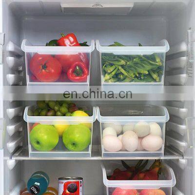 Clear Transparent  Plastic Fridge Storage Box taizhou storage box for fruit and vegetables acrylic Kitchen food container